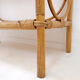 Vintage three-tier rattan shelf in bohemian style - 1960s