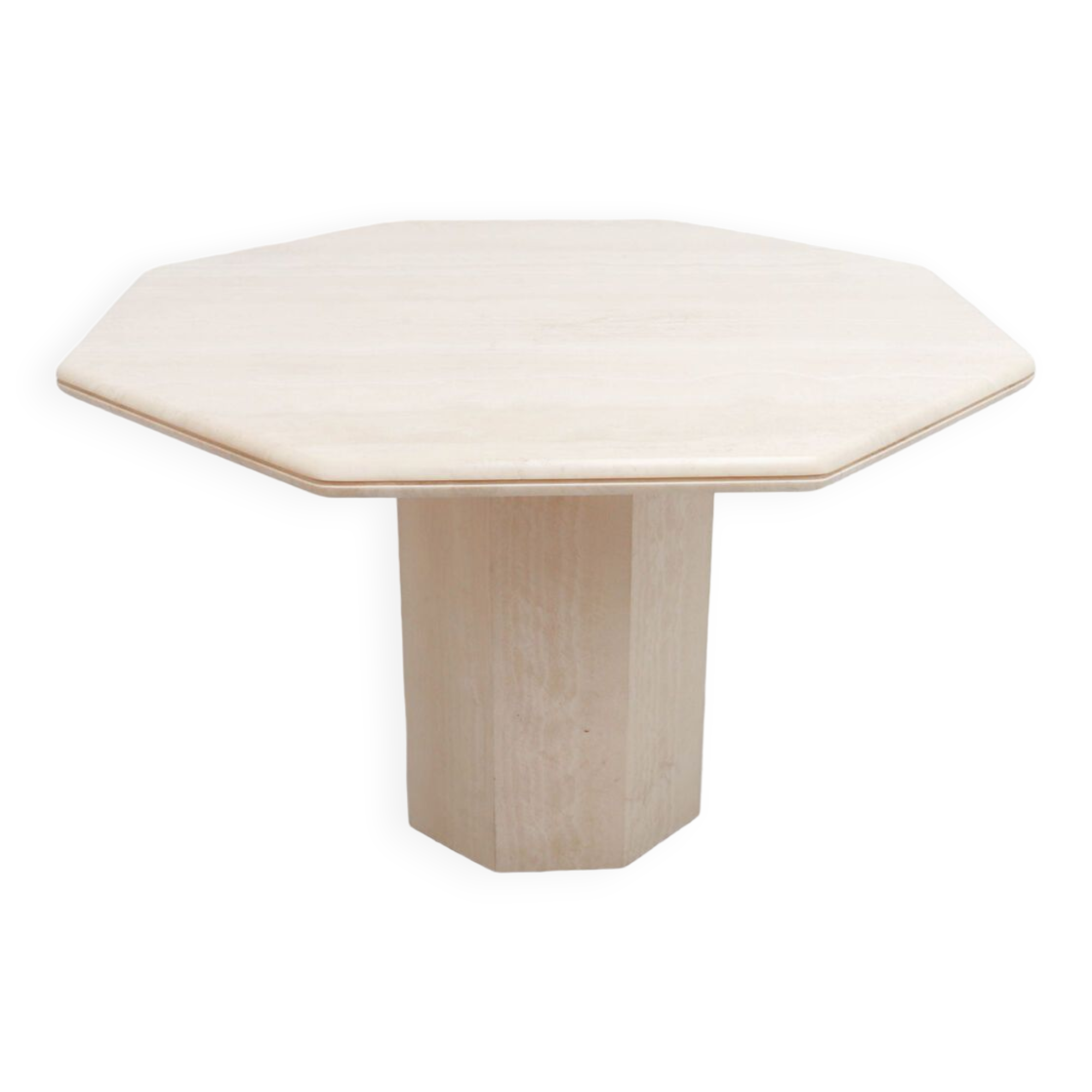 Vintage travertine dining table