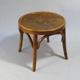 Low bistro stool, 1920 Art Nouveau