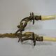 Pair of brass wall lights