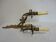 Pair of brass wall lights
