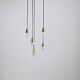 Glass and Brass Cascade Pendant Lamp by Schmidt Leuchten, 1970s