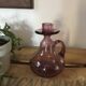 Biot bubble glass candleholder