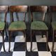 Suite de 4 anciennes chaises Bistrot Baumann Vintage Année 50