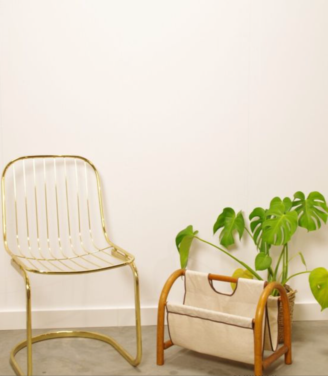 Vintage wooden magazine racks
