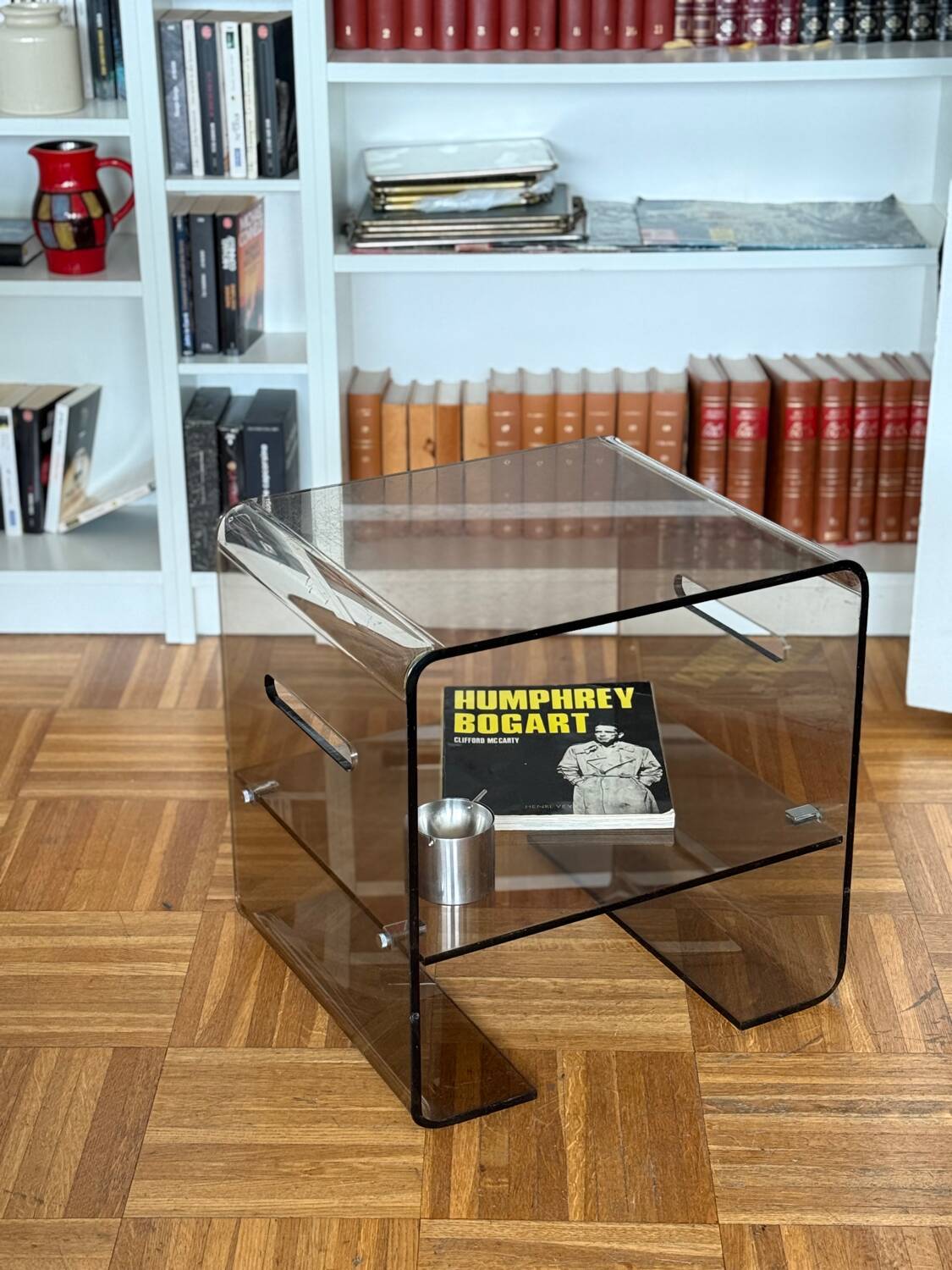 Smoked Plexiglas coffee table