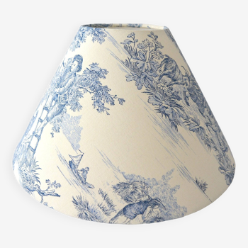 Blue toile de Jouy lampshade