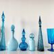 Vintage Italian glassware, bottle or carafe, 1960s, EMPOLI