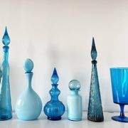 Vintage Italian glassware, bottle or carafe, 1960s, EMPOLI