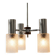 1970s vintage suspension, chrome, textured glass with a diamond point.