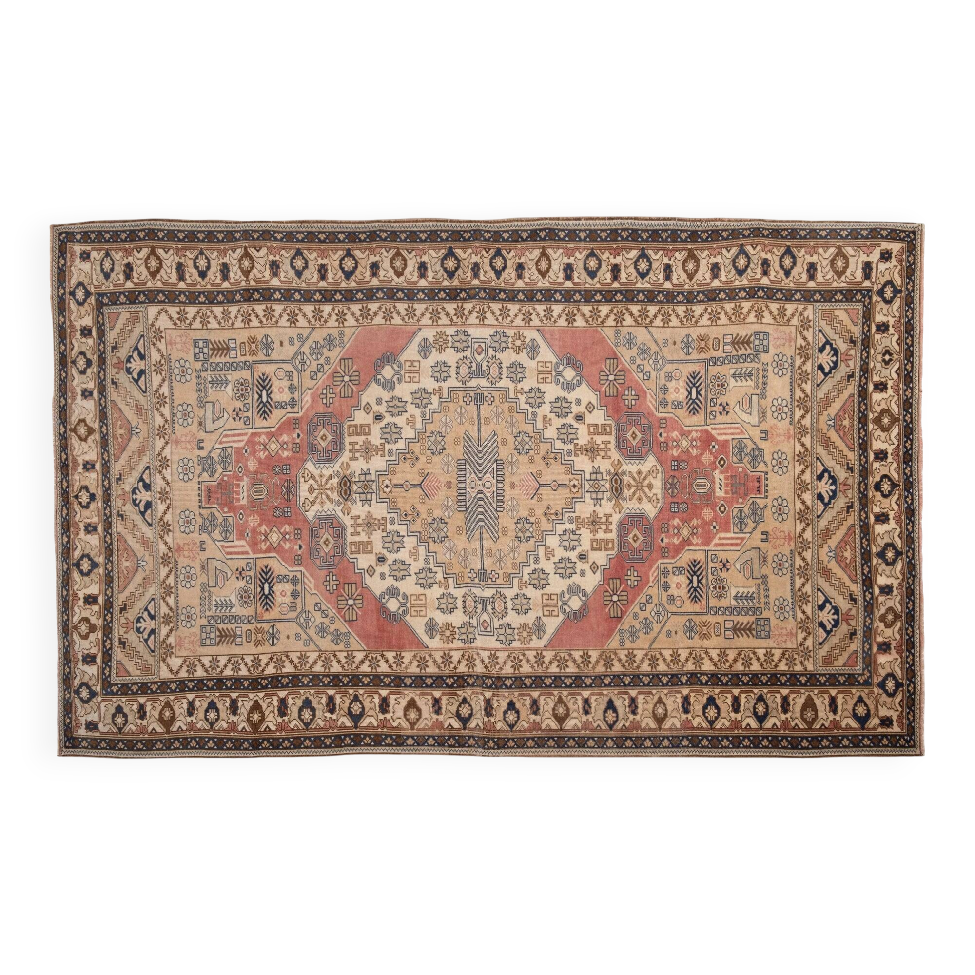 Tapis turc vintage fait main
