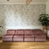 Vintage armchairs modular sofa