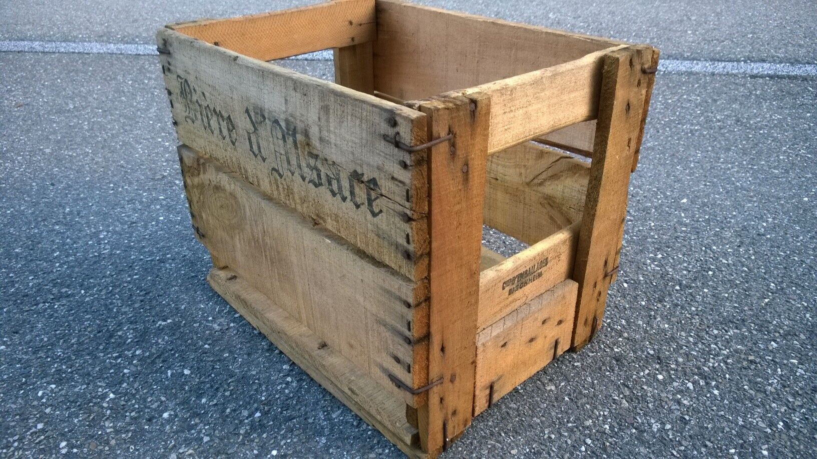 Wooden case "Alsace beer"