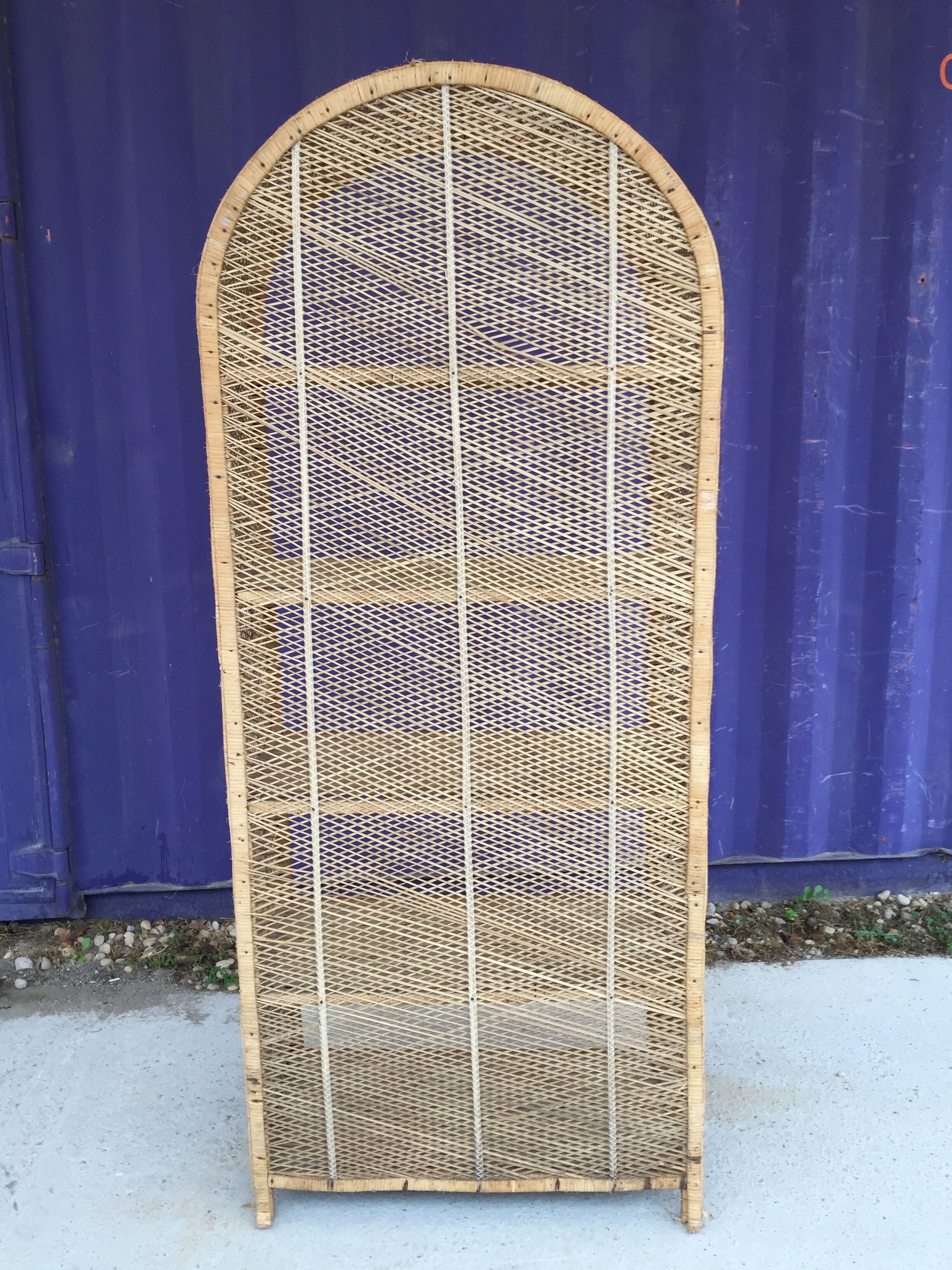 Large-style wicker shelf "Emmanuelle"