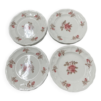 Set of 12 Luneville dessert plates