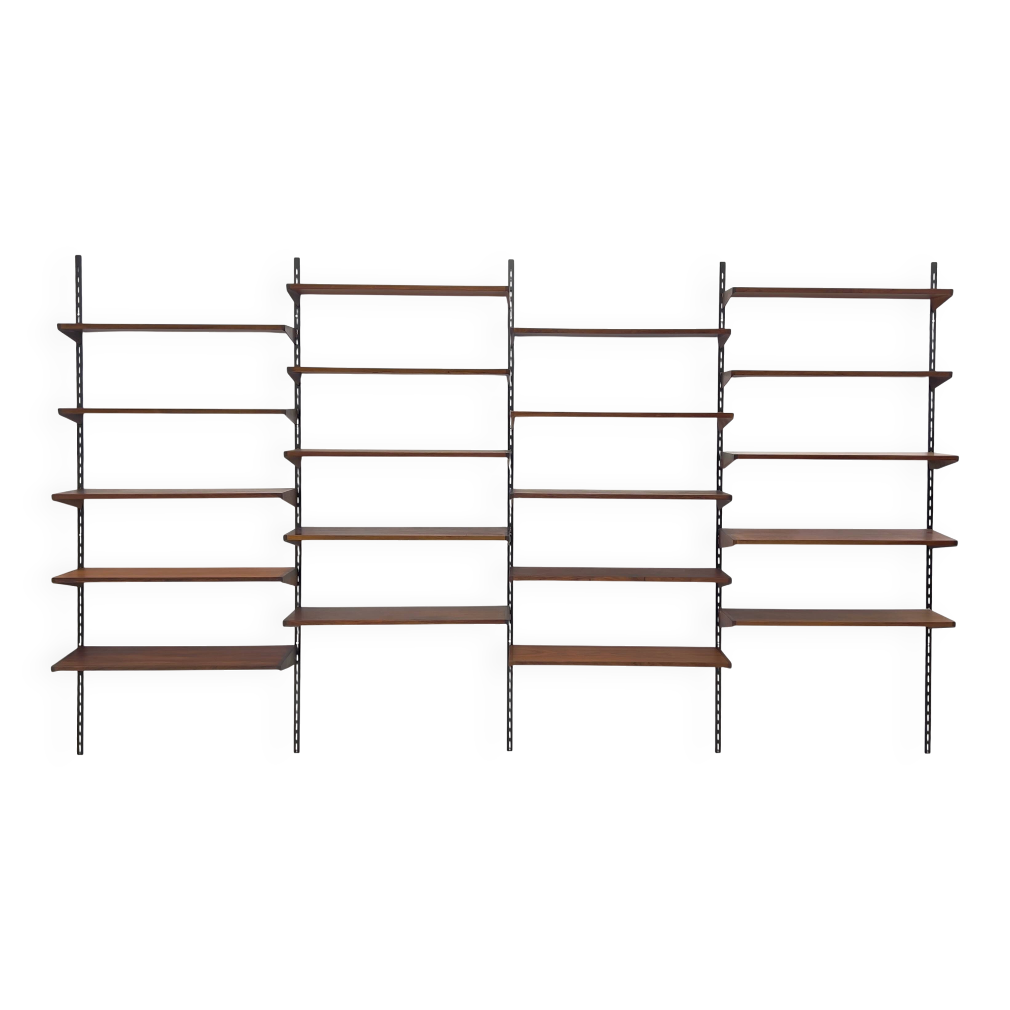 Rosewood Modular Wall System By Kai Kristiansen For Feldballes