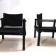 Bofinger set of 2 Farmer lounge chairs with table by Gerd Lange, 1960
