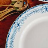 Lot de 6 assiettes plates en terre de fer Boulenger et Samaritaine coq canard