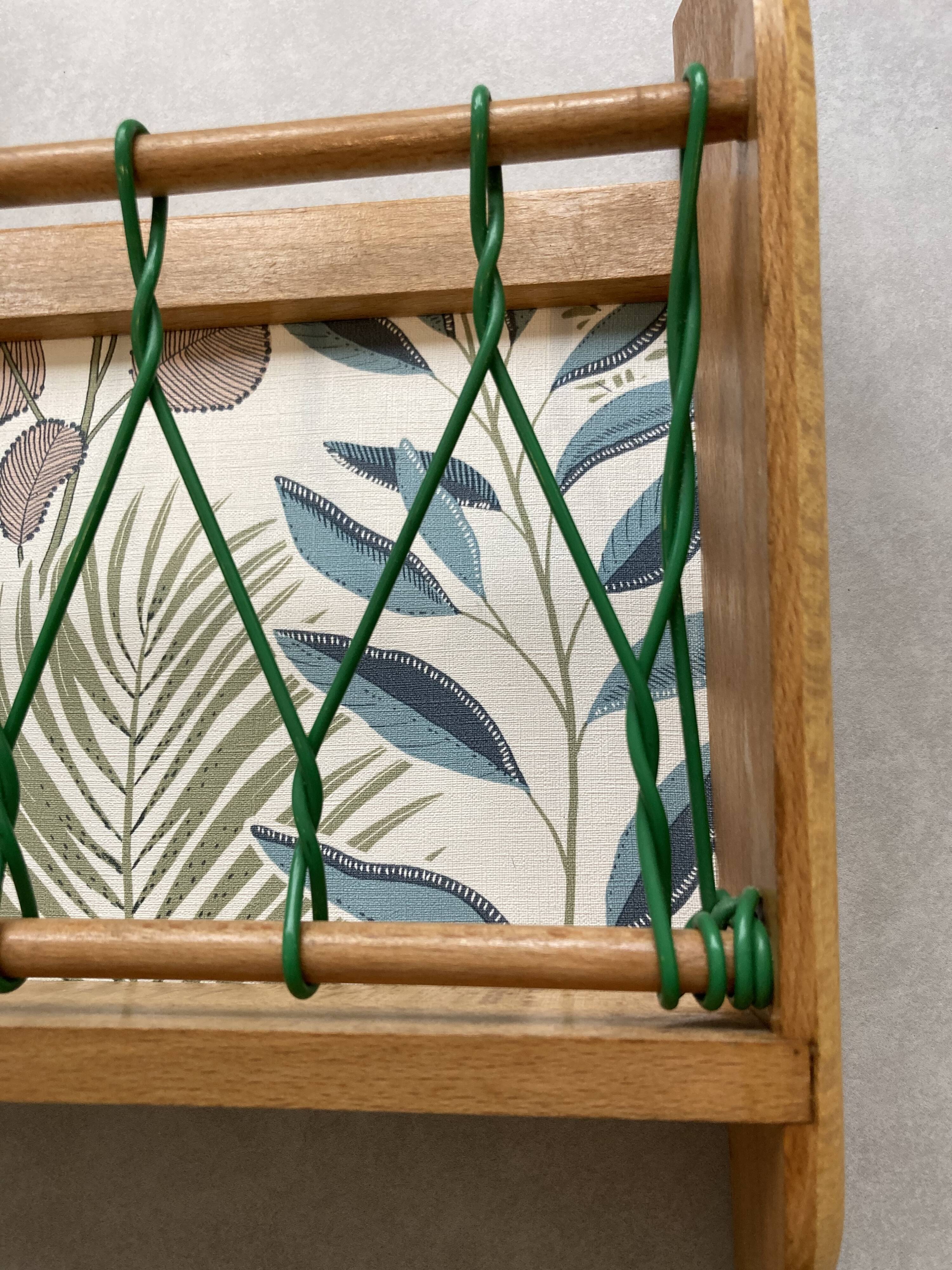 Wall-mounted mail rack 60s