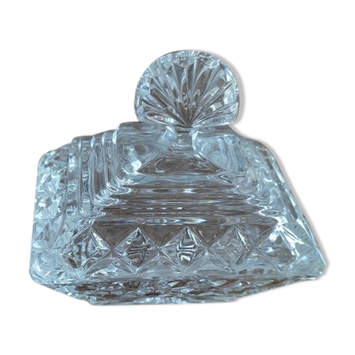 Vintage antique molded glass candy dp 1021F65