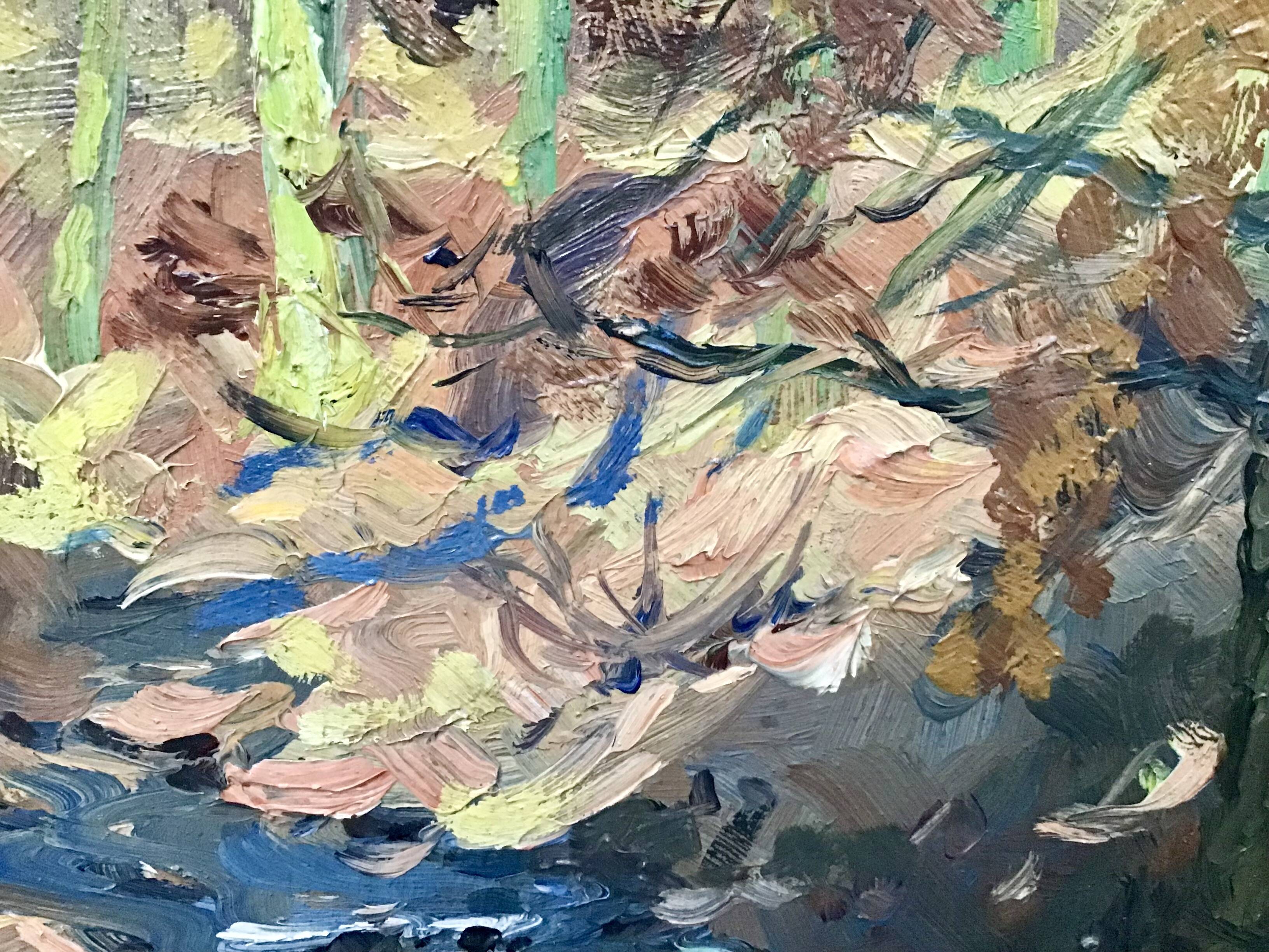 “Stream in the forest” by Modeste-Jean Lhomme. Liège school of landscape