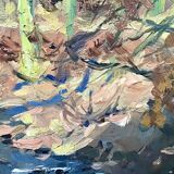 “Stream in the forest” by Modeste-Jean Lhomme. Liège school of landscape