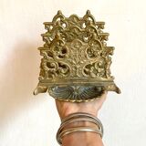 Vintage letter holder in gilded brass