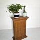 Gabriella Crespi style pencil reed planter stand, 1970s