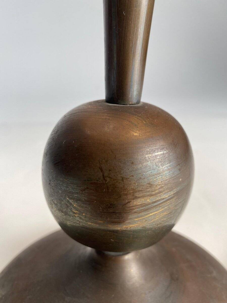 Mid-Century Brass Table Lamp by Oscar Torlasco, 1950s