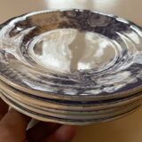 Assiettes dessert Sarreguemines modèle Jardinière XIXEME