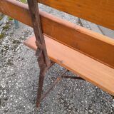 Folding bench of guinguette year 50