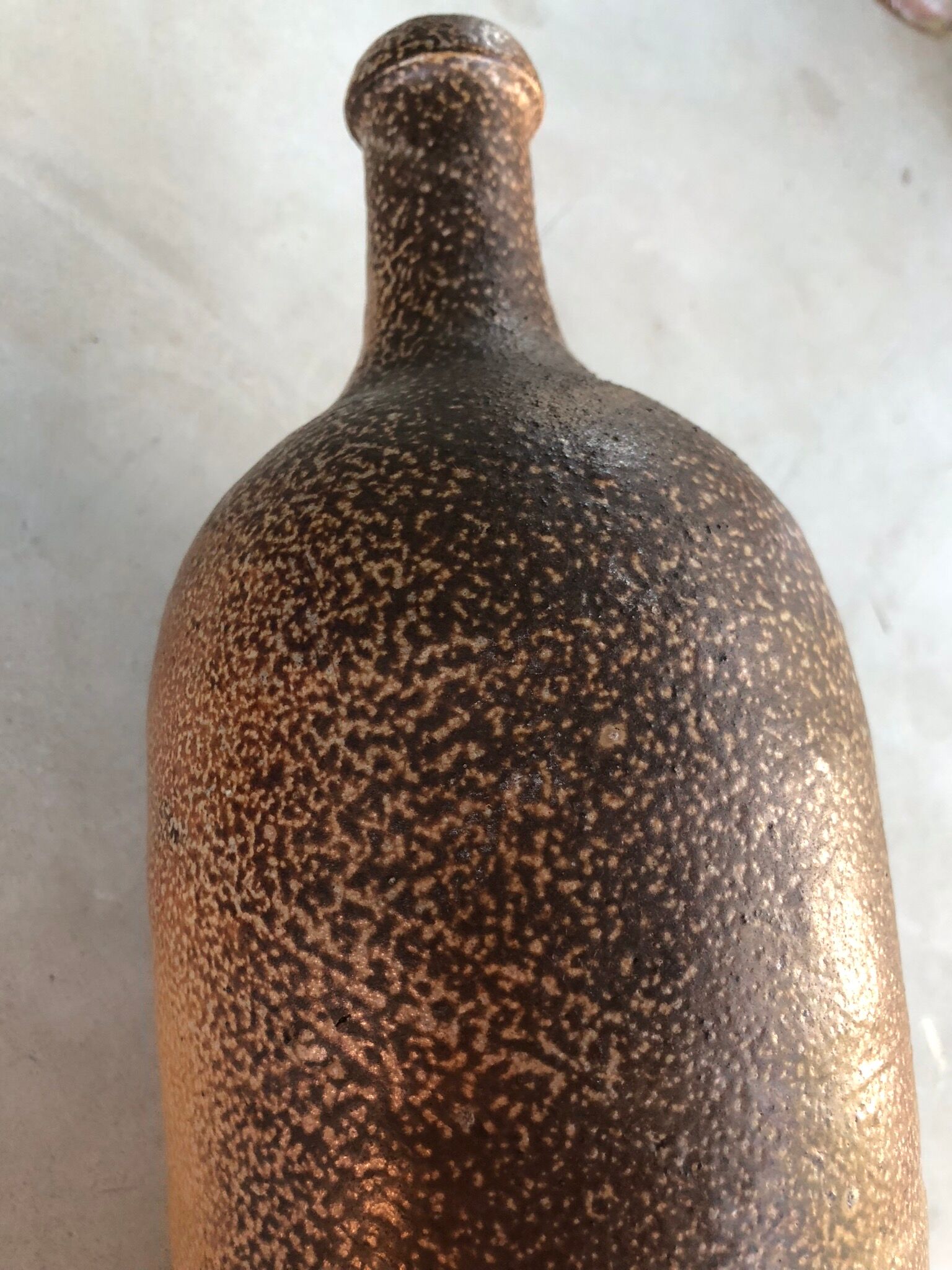 Old stoneware bottle
