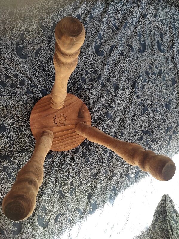 Solid wood stool legs tripod Aero-gummed dp 1122241