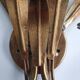 Pair of antique gold wall sconces with wheat ear motif