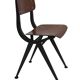 Vintage industrial children's chair, school chair, Dutch design