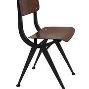Vintage industrial children's chair, school chair, Dutch design