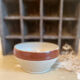 Flat bowl bowl in old Digoin stoneware