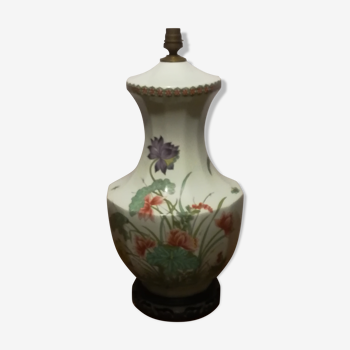 Lampe chinoise en porcelaine