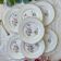 7 small vintage porcelain plates with floral pattern KG Luneville