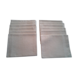 12 towels damask fabric Lin /Soie .decors foliage and coat of arms