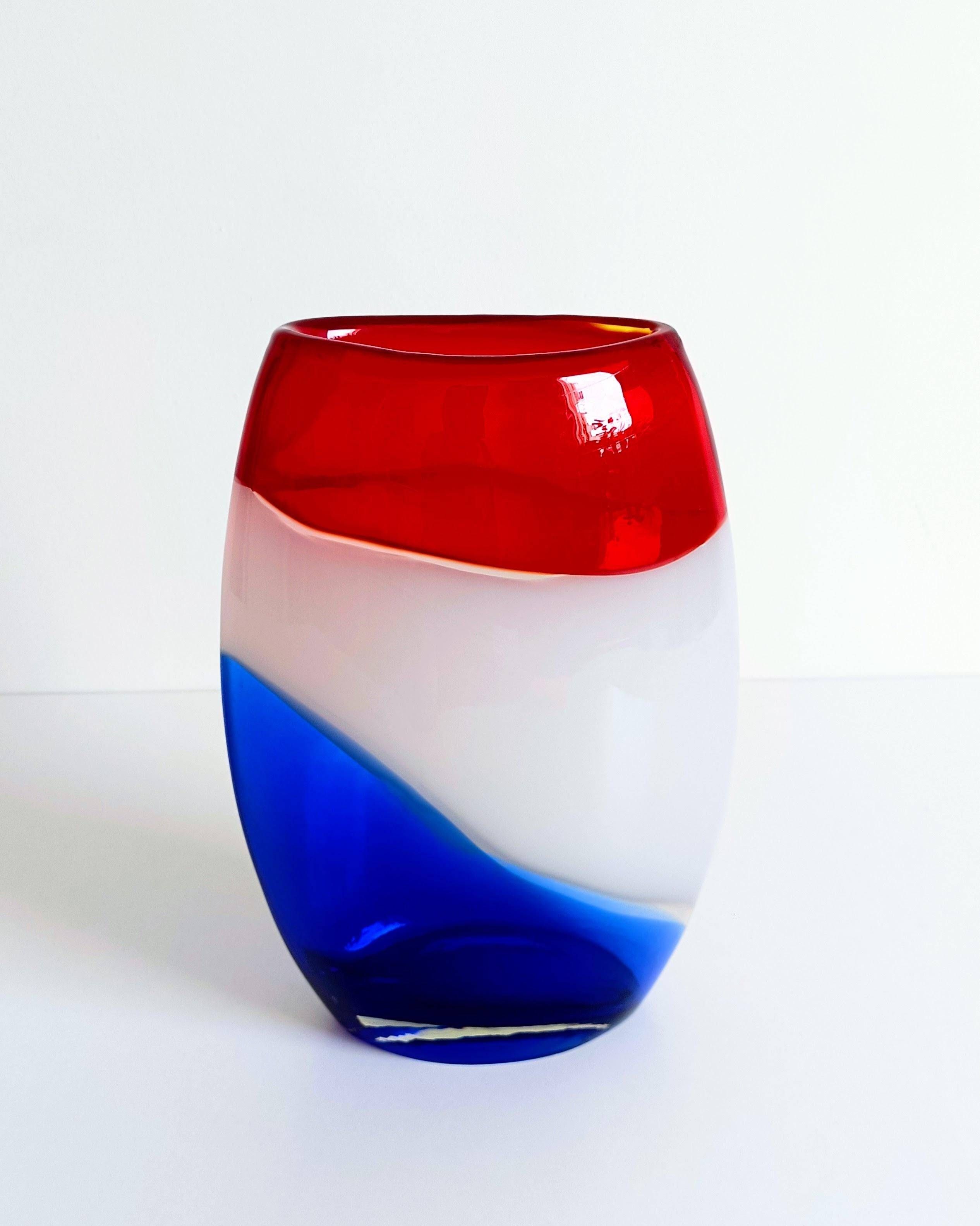 Post-Modern Murano Art Glass Vase by Cose Belle, Italy, 1980s