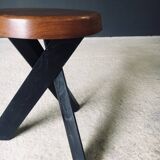 Modernist S31 Stool by Pierre Chapo, France, 1970s