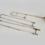 Vintage silver trombone by Antoine Courtois, Paris. 1824