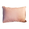 Coussin rectangle en velours rose pâle