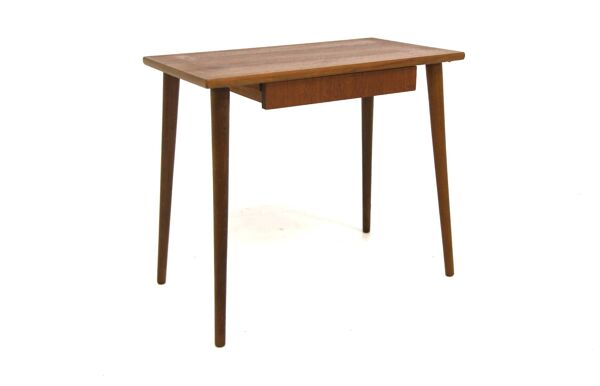Table de chevet scandinave en teck, Suède, 1950