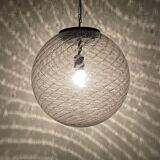 Vintage swirling Murano glass pendant lamp La Murrina, Italy, 1970s