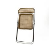 vintage “Plia” Chair with Vienna Straw/ Cane by Piretti, Italy 1960s