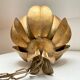 Two vintage pendant lights in gold metal
