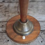 Art deco wooden lamp base, vintage wooden lamp, table lamp