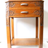 Art deco floral carved healing, 1920s